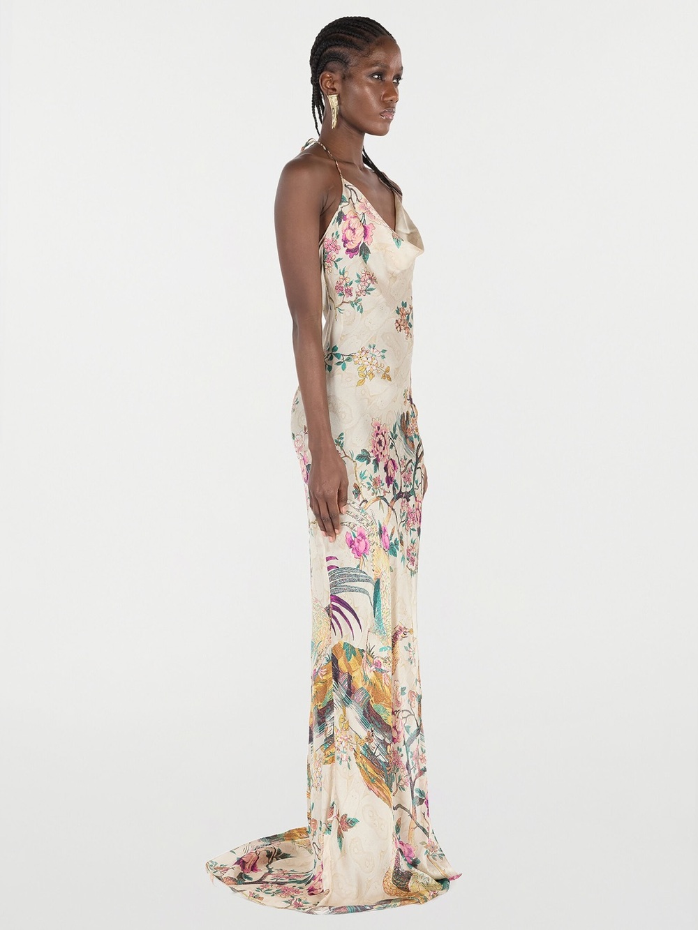 NWT Roberto Cavalli Maxi Silk Printed Dress - Picture 5 of 9